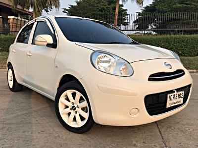 รถบ้าน รถมือสอง Nissan March 1.2 รุ่น EL CVT เกียร์ Auto ปี 2013 โดย หญิงรถบ้าน รถมือสองขอนแก่น ราคาถูก ผ่อนสบาย