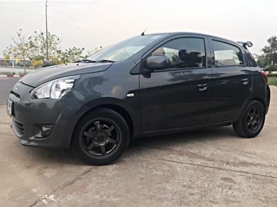 รถบ้าน รถมือสอง Mitsubishi Mirage 1.2 รุ่น GLX เกียร์ MT ปี 2556  โดย หญิงรถบ้าน รถมือสองขอนแก่น ราคาถูก ผ่อนสบาย