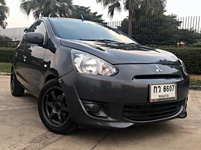 รถบ้าน รถมือสอง Mitsubishi Mirage 1.2 รุ่น GLX เกียร์ MT ปี 2556  โดย หญิงรถบ้าน รถมือสองขอนแก่น ราคาถูก ผ่อนสบาย