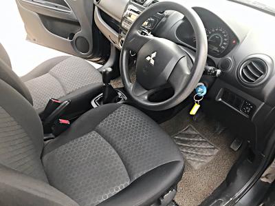 รถบ้าน รถมือสอง Mitsubishi Mirage 1.2 รุ่น GLX เกียร์ MT ปี 2556  โดย หญิงรถบ้าน รถมือสองขอนแก่น ราคาถูก ผ่อนสบาย
