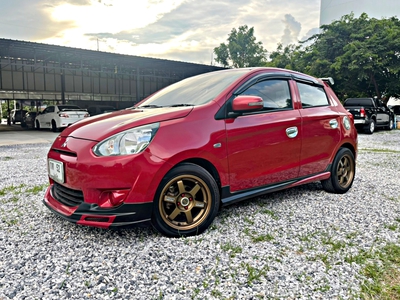 รถบ้าน รถมือสอง Mitsubishi Mirage 1.2 รุ่น GLX เกียร์ MT ปี 2015 โดย หญิงรถบ้าน รถมือสองขอนแก่น ราคาถูก ผ่อนสบาย