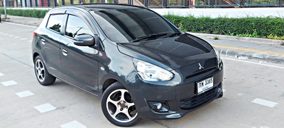 รถบ้าน รถมือสอง Mitsubishi Mirage 1.2 รุ่น GLS เกียร์ Auto ปี 2014  โดย หญิงรถบ้าน รถมือสองขอนแก่น ราคาถูก ผ่อนสบาย