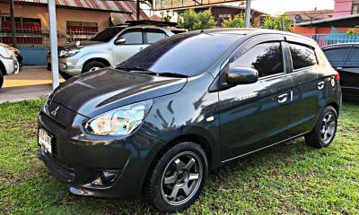 รถบ้าน รถมือสอง Mitsubishi Mirage 1.2 รุ่น GLX เกียร์ Auto ปี 2013 โดย หญิงรถบ้าน รถมือสองขอนแก่น ราคาถูก ผ่อนสบาย