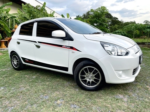 รถบ้าน รถมือสอง Mitsubishi Mirage 1.2 รุ่น GLX เกียร์ Auto ปี 2013 โดย หญิงรถบ้าน รถมือสองขอนแก่น ราคาถูก ผ่อนสบาย