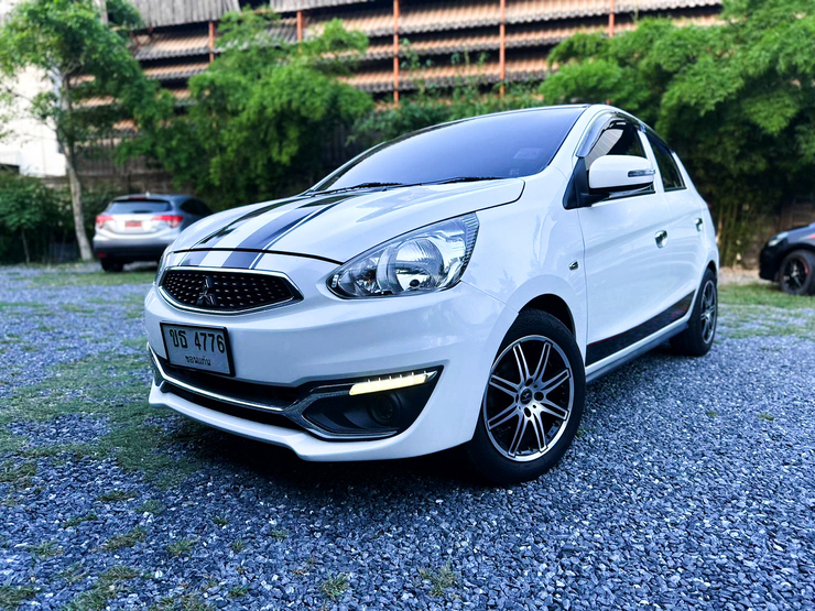 รถบ้าน รถมือสอง Mitsubishi Mirage 1.2 รุ่น GLX เกียร์ Auto ปี 2018 โดย หญิงรถบ้าน รถมือสองขอนแก่น ราคาถูก ผ่อนสบาย