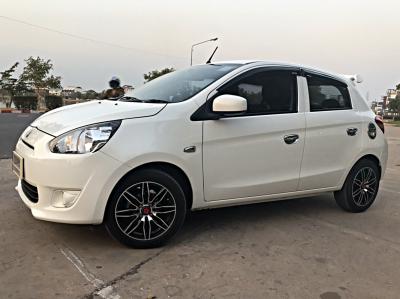 รถบ้าน รถมือสอง Mitsubishi Mirage 1.2 รุ่น GLX เกียร์ Auto ปี 2556 โดย หญิงรถบ้าน รถมือสองขอนแก่น ราคาถูก ผ่อนสบาย